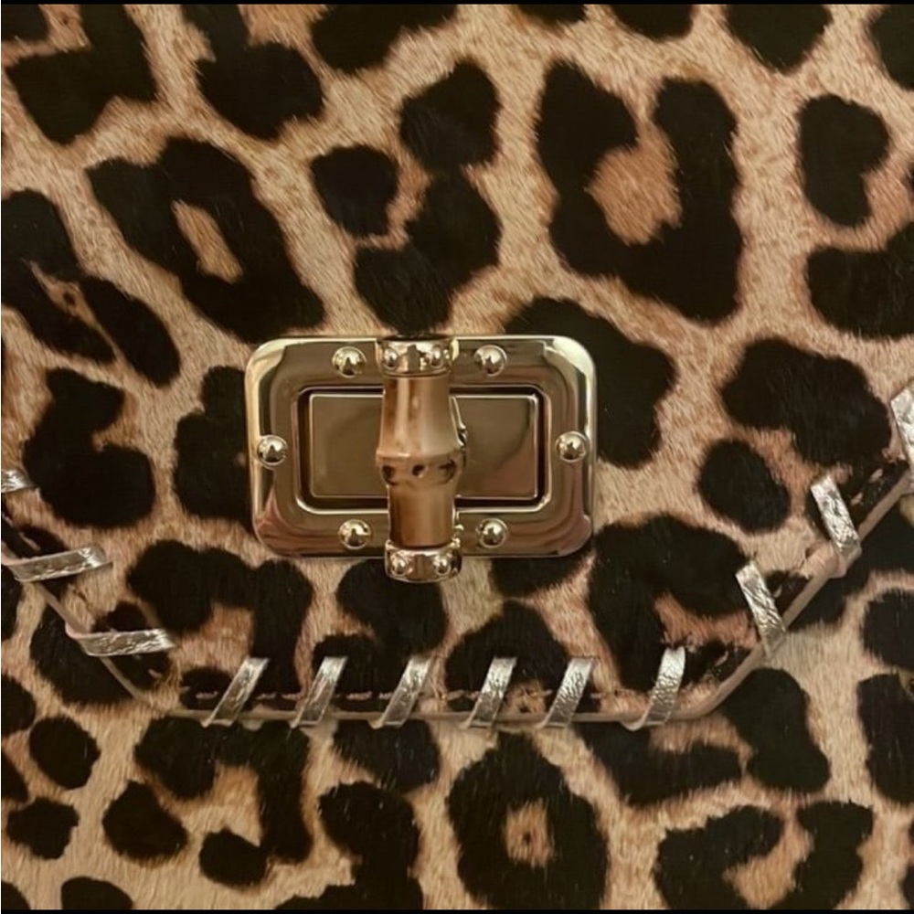 Lilly Pulitzer Celina Clutch in Leopard Calf-hair - Picture 3 of 10